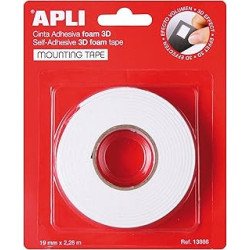 DOBLE CARA FOAM 19MM*2.28M ESPUMA FOAM 3D