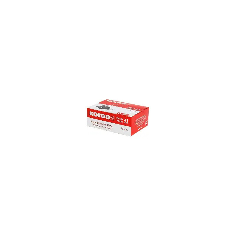 PINZAS SUJETAPAPELES 41 MM 12 UND
