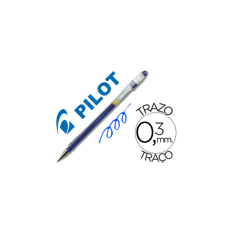 BOLÍGRAFO PILOT G-1 AZUL TINTA GEL.