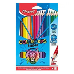 LÁPICES COLORES C/DE 18 COLORES