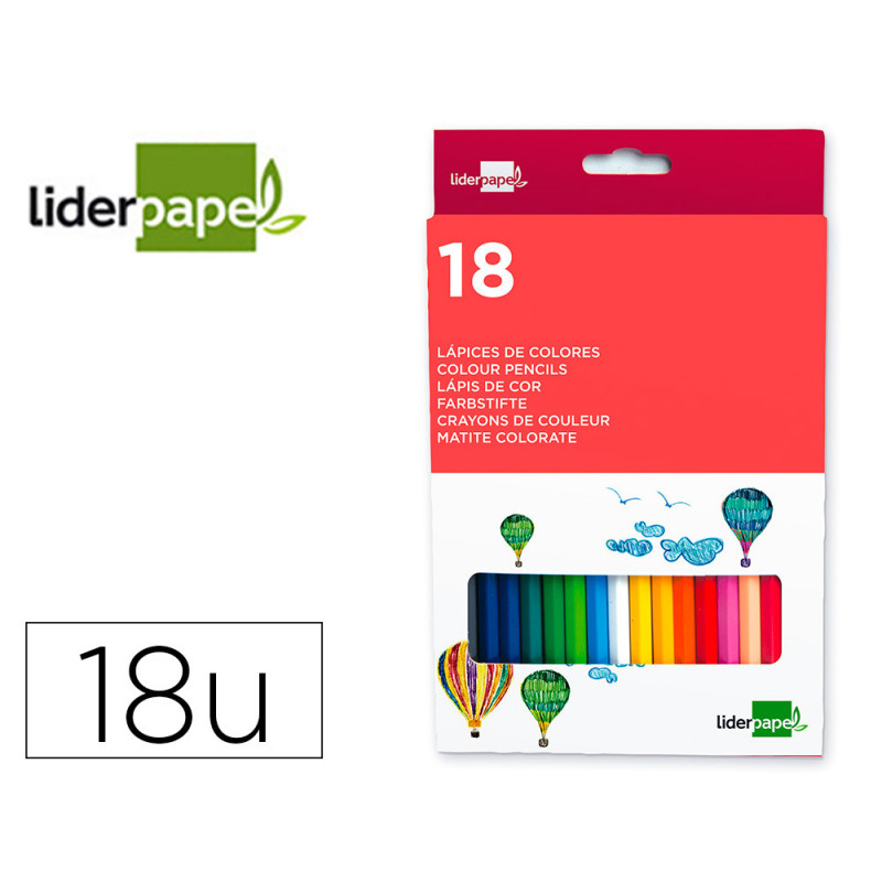 LÁPICES DE COLORES C/ DE 18