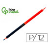 LAPICES BICOLOR LIDERPAPEL ROJO-AZUL