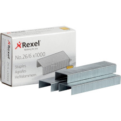 GRAPAS 26/6 CAJA 1000, GALVANIZADAS