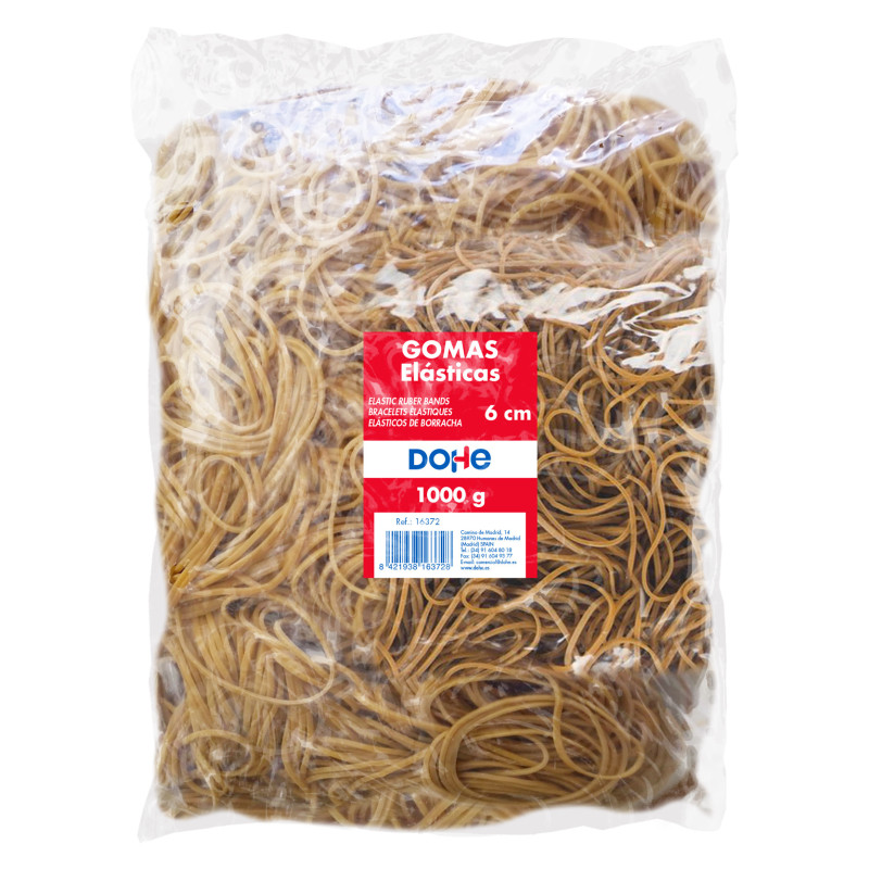 GOMAS 1 KG 1,5MMX6 CM  ELÁSTICAS