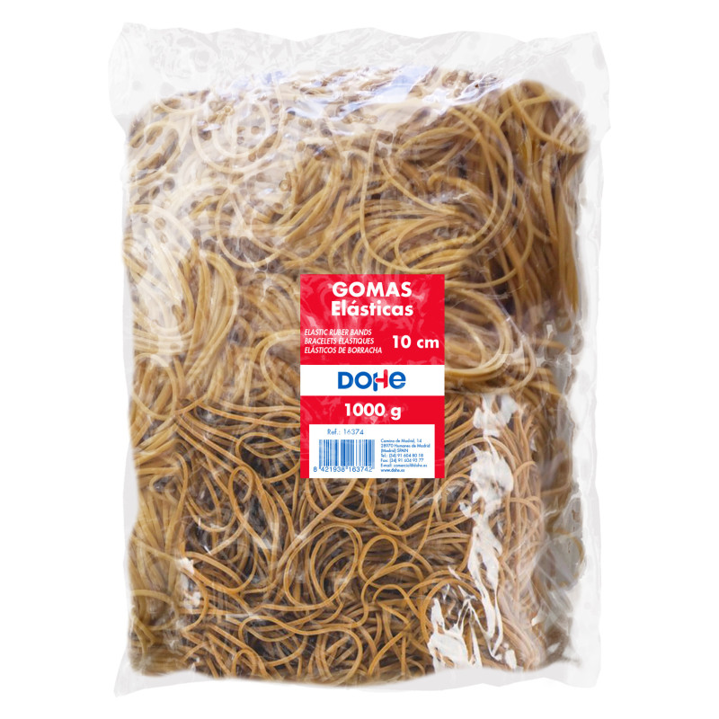 GOMAS 1 KG 1,5MMX10 CM  ELÁSTICAS