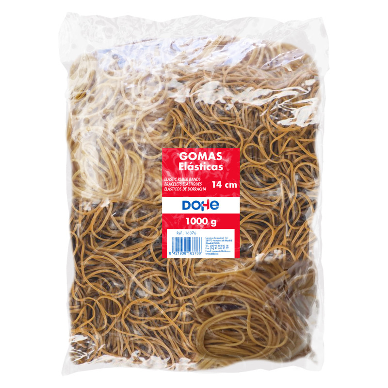 GOMAS 1 KG 2MMX14 CM ELÁSTICAS