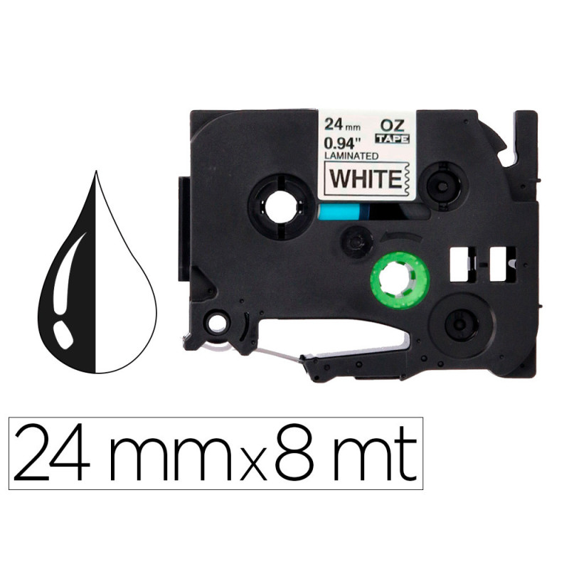 CINTA TZ TEJUELAR BLANCO NEGRO 24X8
