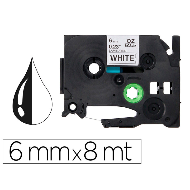 CINTA TZ TEJUELAR BLANCO NEGRO 6X8