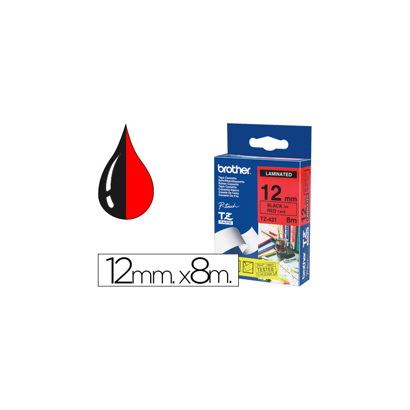 CINTA TZ TEJUELAR ROJO NEGRO 12X8
