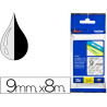 CINTA TZ TEJUELAR TRANSPARENTE NEGRO 9X8