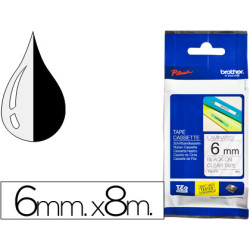 CINTA TZ TEJUELARTRANSPARENTE NEGRO 6X8