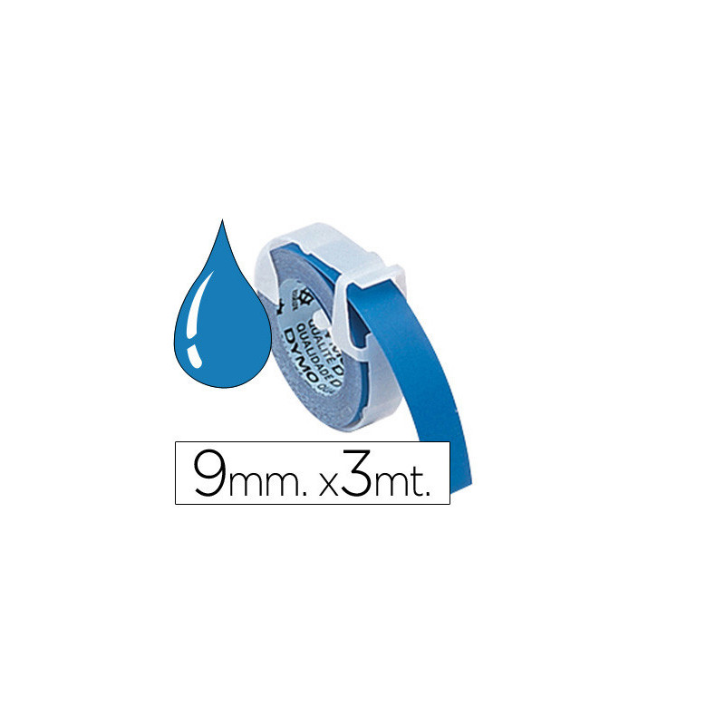 CINTA ROTULADORA 9MMX3M OMEGA AZUL