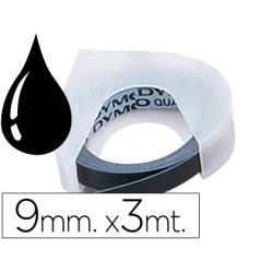 CINTA ROTULADORA 9MMX3M OMEGA NEGRO