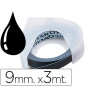 CINTA ROTULADORA 9MMX3M OMEGA NEGRO