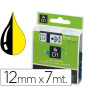 CINTA ROTULADORA  12X7 AMARILLO NEGRO