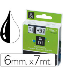 CINTA ROTULADORA 6X7 BLANCO NEGRO