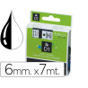 CINTA ROTULADORA 6X7 BLANCO NEGRO