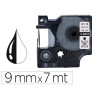CINTA ROTULADORA 9X7 BLANCO/NEGRO DYMO
