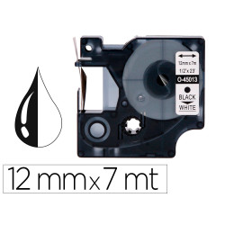 CINTA ROTULADORA 12X7 BLANCO/NEGRO DYMO