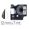 CINTA ROTULADORA 12X7 TRANSPARENTE/NEGRO DYMO