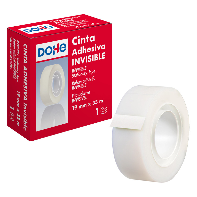 CINTA INVISIBLE 19MMX33 ADHESIVA