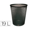 PAPELERA METALICA  NEGRA REJILLA 295X345MM