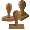 SELLO REDONDO MAX 5CM MADERA