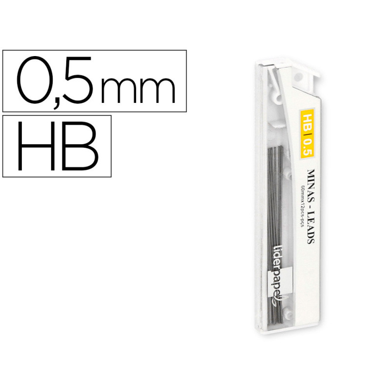 MINAS ESTUCHE 12 MINAS  0,5 MM
