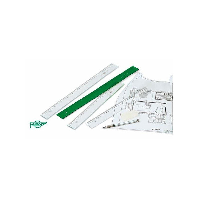 REGLA TÉCNICA FAIBO 40 CM. VERDE
