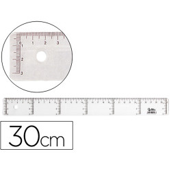 REGLA PLÁSTICO 30 CM