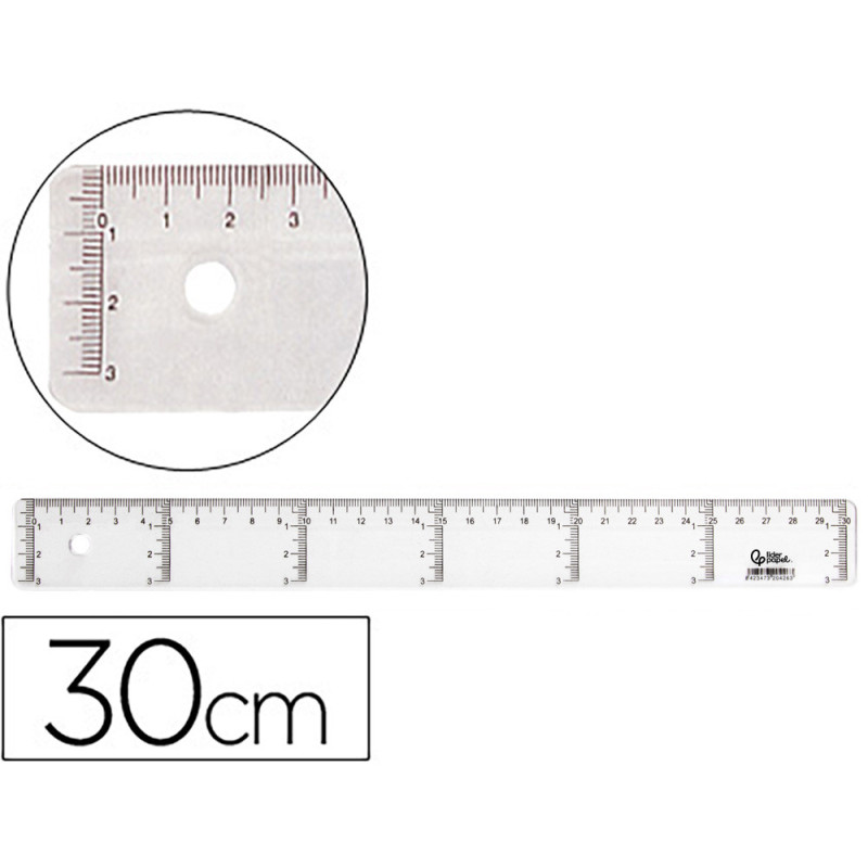 REGLA PLÁSTICO 30 CM