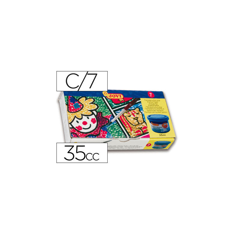 TEMPERA JOVI 35 ML 7 COLORES SURTIDOS
