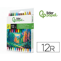 ROTULADOR DUO DOBLE PUNTA 12 COL.