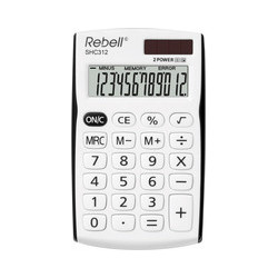 CALCULADORA BOLSILLO 12 DÍGITOS REBELL SHC-312