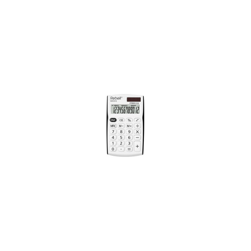 CALCULADORA BOLSILLO 12 DÍGITOS REBELL SHC-312