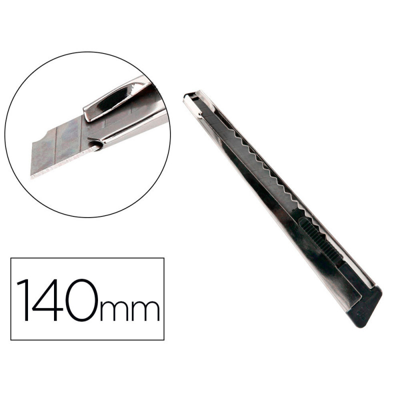 CÚTER  9mm METÁLICO CON FUNDA