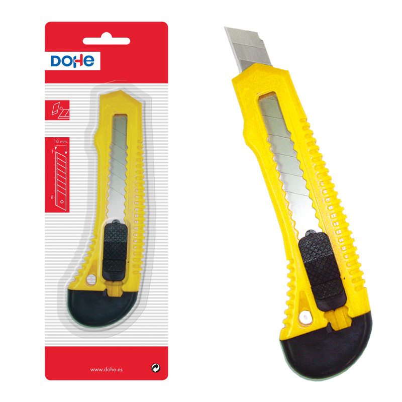 CUTTER 18 MM GRANDE PLÁSTICO