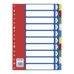 SEPARADOR PP A4  10 POSICIONES