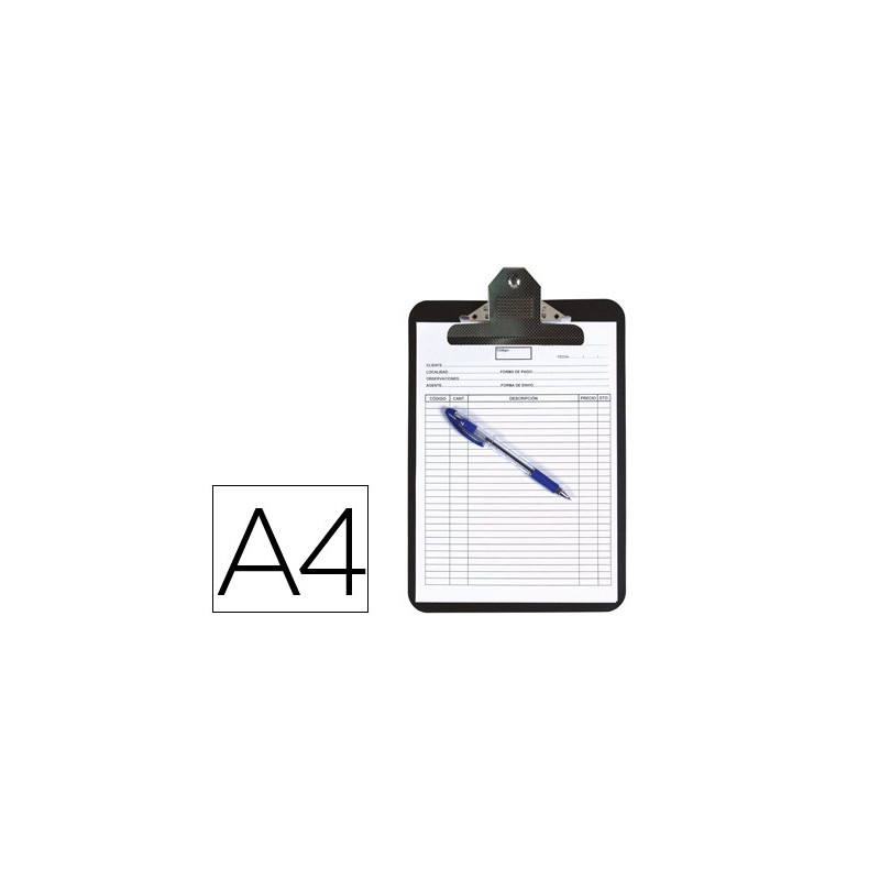 PORTABLOC PP NEGRO DIN A4