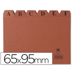 INDICES FICHERO Nº1 65X95 MM CARTON