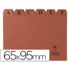 INDICES FICHERO Nº1 65X95 MM CARTON