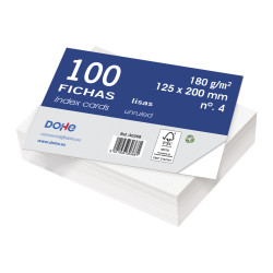 FICHAS LISAS 125 x 200 CARTULINA