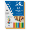 CARTULINA A4 SURTIDOS INTENSOS 180G A4 50H.