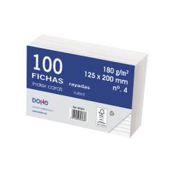 FICHAS RAYADAS 125 x 200  CARTULINA