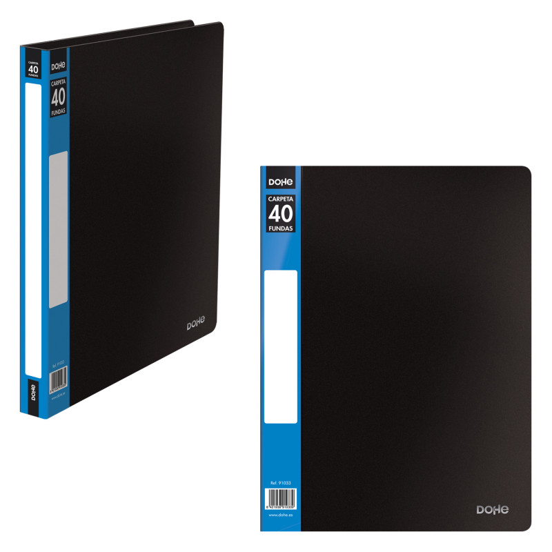 CARP. PORTAFUNDAS 40 FUNDAS  LOMO PERSONALIZABLE