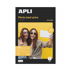 PAPEL FOTO A4 GLOSSY 100 HOJAS 140 GR