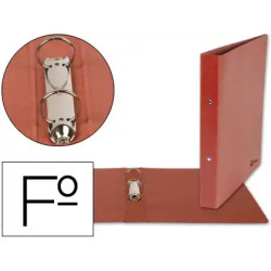 CARPETA Fº 2 ANILL.  40MM MARRON