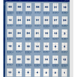 ETIQUETA CAJA 100 H MULTI3 (VARIAS MEDIDAS)