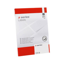 ETIQUETAS A4 BLANCAS ADHESIVAS , 100 HOJAS A-SERIES