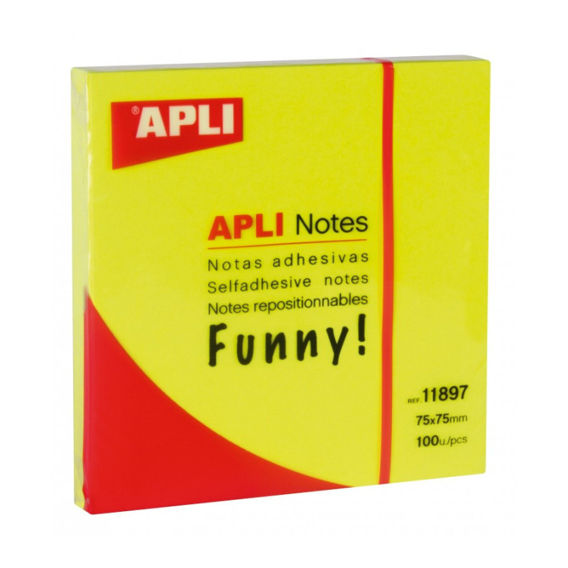 NOTAS 76 X 76 MM FUNNY AUTOADHESIVAS